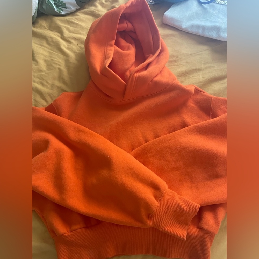 ARITZIA TNA COZY FLEECE PERFECT SHRUNKEN HOODIE | SIZE : XS